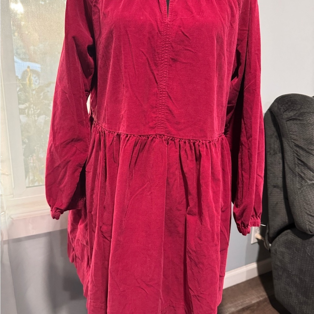 Universal Thread Long Sleeve Red Dress